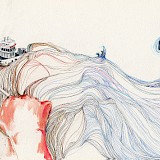 <em>Lena Personn, Der Kapitän 29,7 x 59,7 cm, Buntstift, Aquarell, Original, 800 € (Druck auf Nachfrage, 60 €)</em>