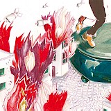 <em>Lena Personn, Die Tanzenden, 29,7 x 59,7 cm, Buntstift, Aquarell, Original, 800 € (Druck auf Nachfrage, 60 €)</em>